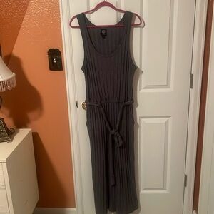 Bobeau - Large -Gray jumpsuit- pockets - stretchy - extremely comfortable